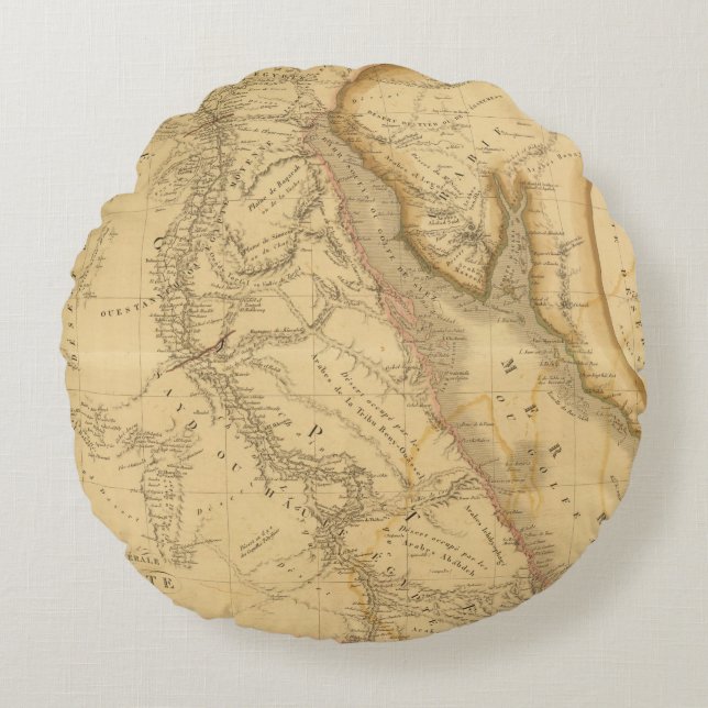 Egypten 7 rund kudde (Framsidan)