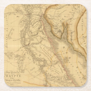Egypten 7 underlägg papper kvadrat