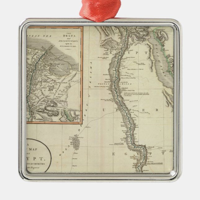 Egypten 8 julgransprydnad metall (Framsidan)