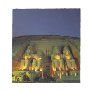 Egypten, Abu Simbel, Kolossala figurer av Ramses Anteckningsblock