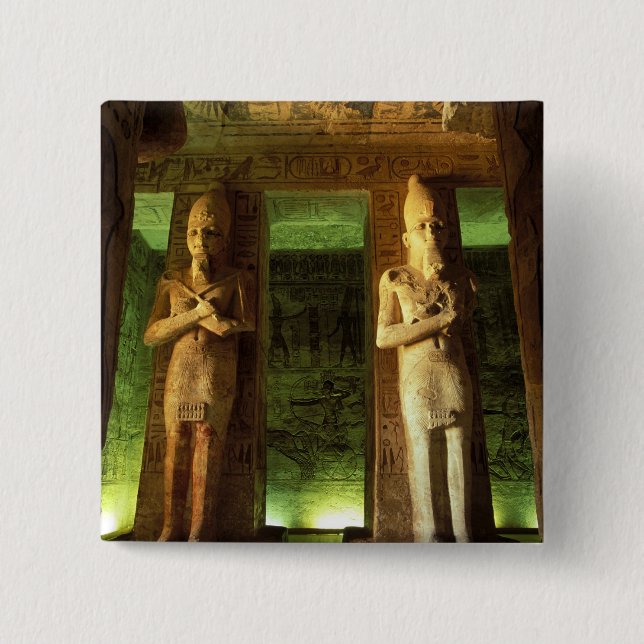 Egypten, Abu Simbel, Staty av Ramses II, Knapp (Framsida)