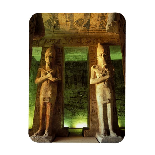 Egypten, Abu Simbel, Staty av Ramses II, Magnet (Vertikal)