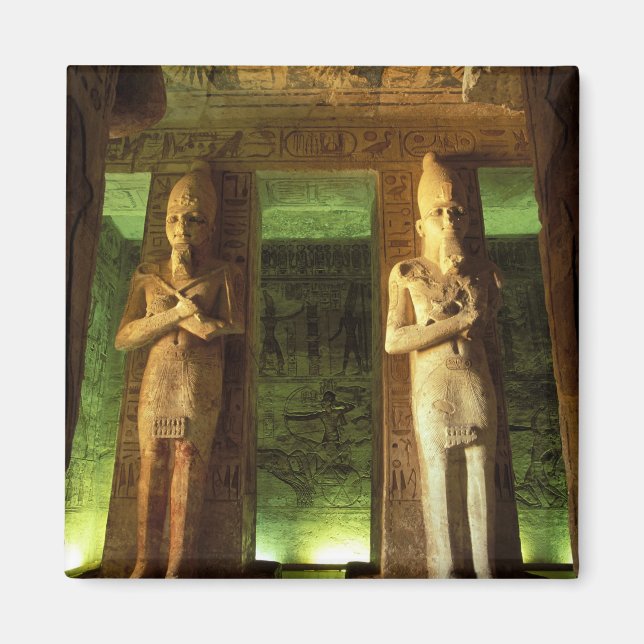 Egypten, Abu Simbel, Staty av Ramses II, Magnet (Framsidan)