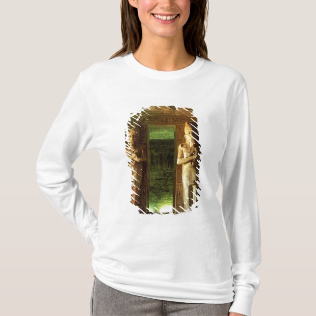 Egypten, Abu Simbel, Staty av Ramses II, Tee (Framsida)