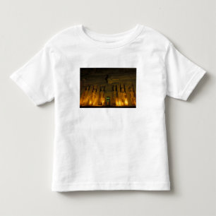 Egypten, Abu Simbel, Upplyst fasad av Lilla Tee Shirt