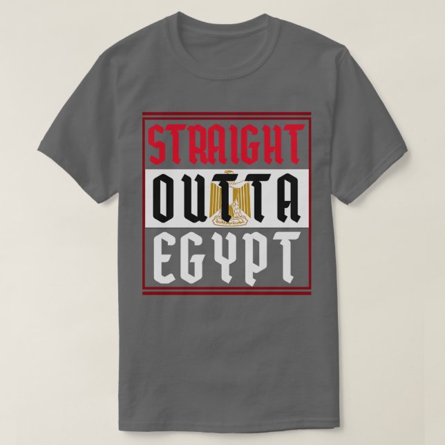 Egypten Älskare Gift Egyptian Flagga Egypten T Shirt (Design framsida)