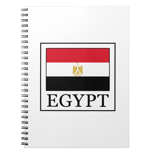 Egypten Anteckningsbok Med Spiral (Framsidan)