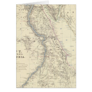 Egypten, Arabia Petraea, Nubia Hälsningskort