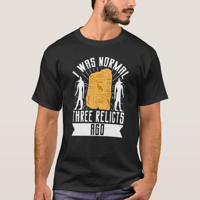 Egypten Archeology Egyptolog Pharaoh Hieroglyphi T Shirt (Framsida)