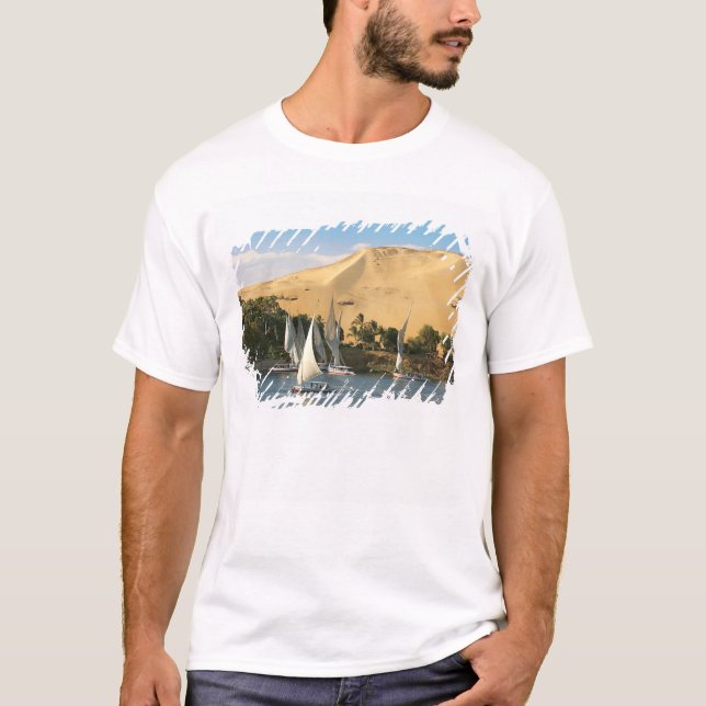 Egypten, Assuan, Nilen, Felucca-segelbåtar, 2 Tröja (Framsida)