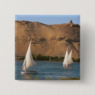 Egypten, Aswan, Nilen, segelbåtar, Knapp
