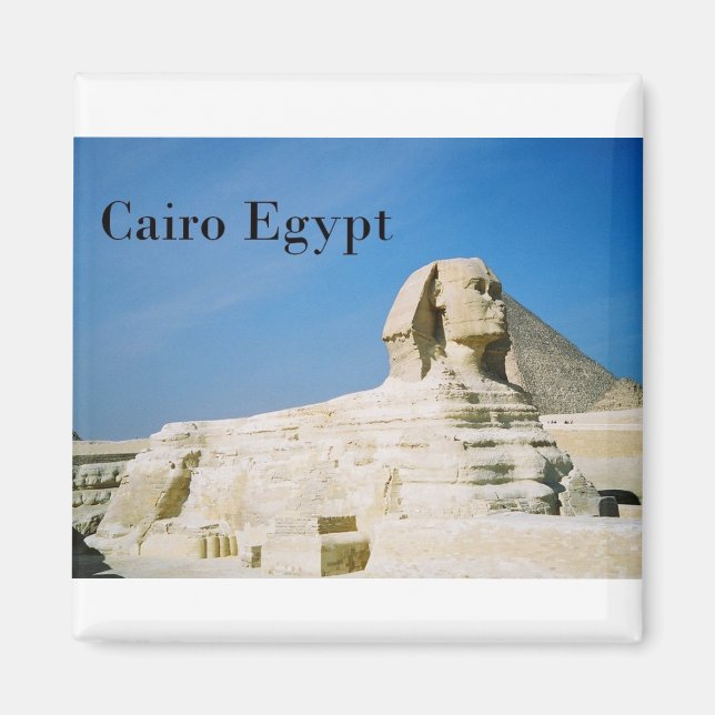 Egypten Cairo Giza Sphinx-2 (St.K) Magnet (Framsidan)