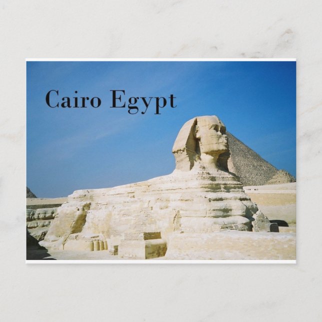 Egypten Cairo Giza Sphinx-2 (St.K) Vykort (Framsida)