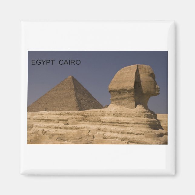 Egypten Cairo Giza Sphinx (St.K) Magnet (Framsidan)