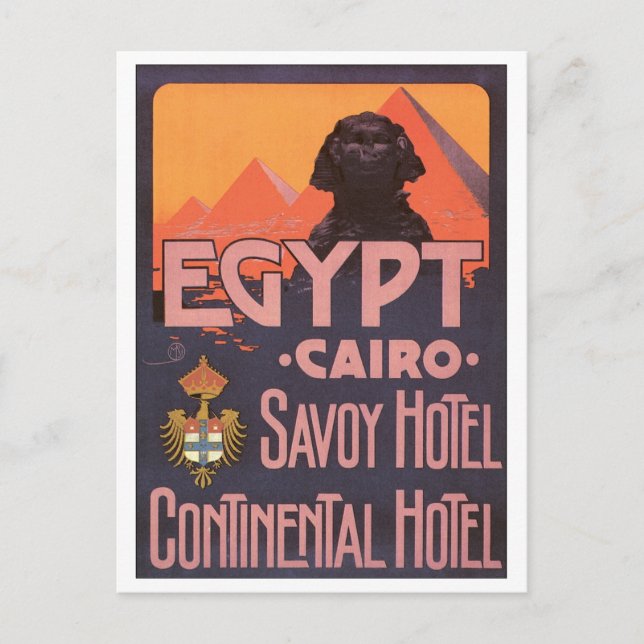 Egypten Cairo Savoy Hotel Vykort (Framsida)