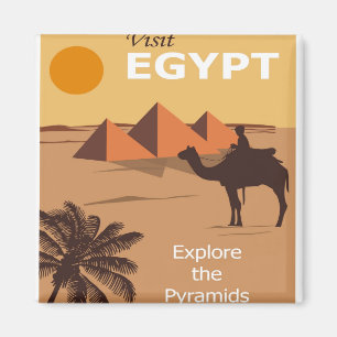 Egypten Cairo Travel Besök Pyramids Magnet