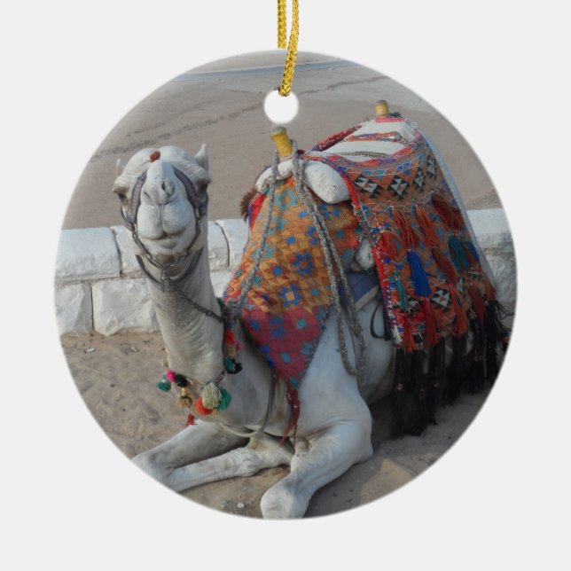 Egypten Camel Julgransprydnad Keramik (Framsidan)
