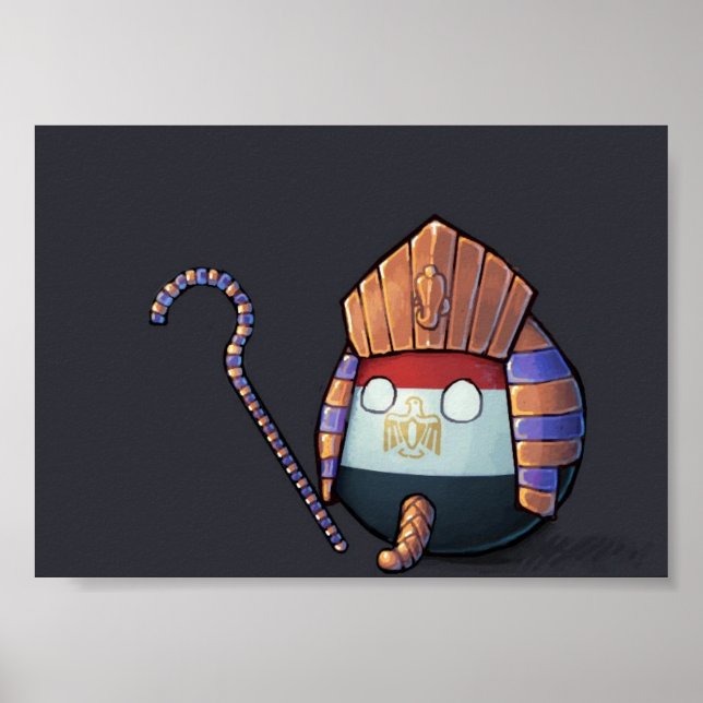 Egypten Countryball Poster (Framsidan)