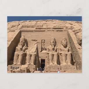 Egypten det underbara tempelet av Ramses II, Abu Vykort