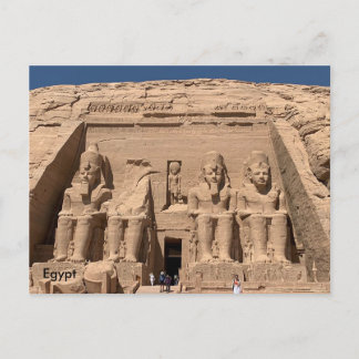 Egypten det underbara tempelet av Ramses II, Abu Vykort