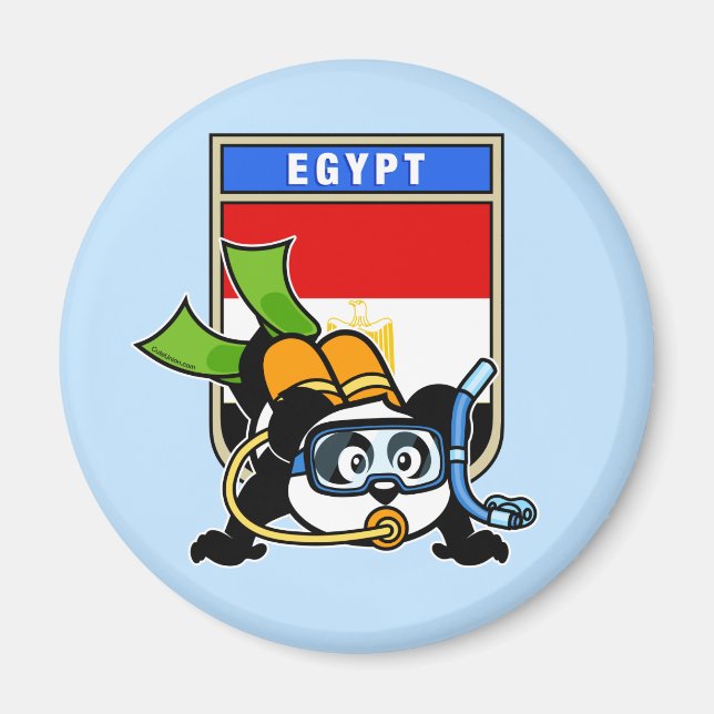 Egypten Dyka Panda Magnet (Framsidan)