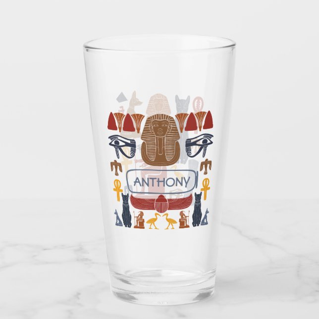 Egypten Egyptian Graphics Collage Glaskopp (Framsida)
