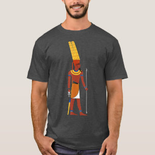 Egypten, egyptisk gud Amun Kung Gudom Scepter Tshi T Shirt