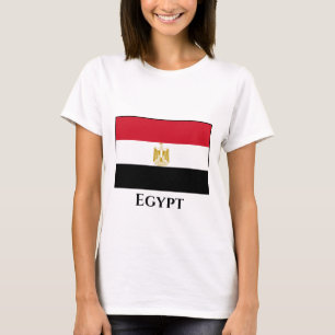 Egypten (egyptiska) Flagga T Shirt