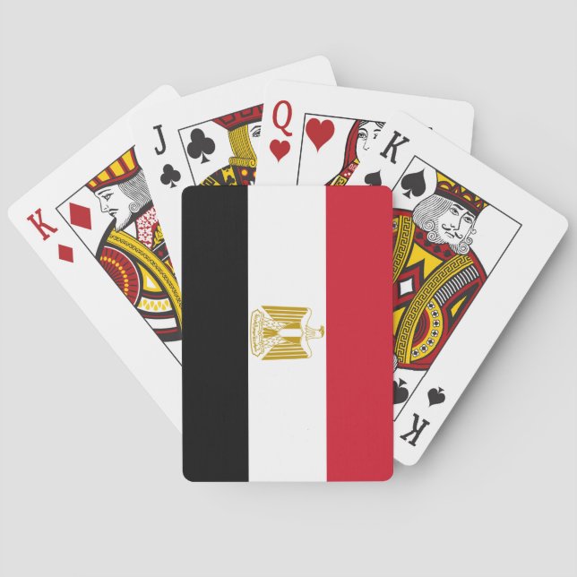 Egypten (egyptiskt) Flagga Casinokort (Baksidan)