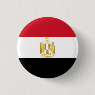 Egypten (egyptiskt) Flagga Knapp