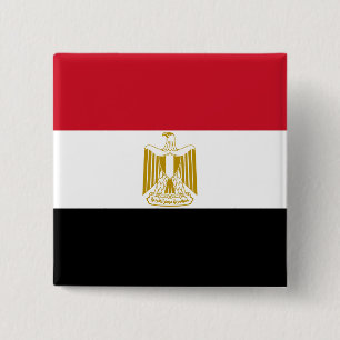 Egypten (egyptiskt) Flagga Knapp