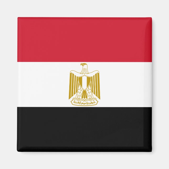 Egypten (egyptiskt) Flagga Magnet (Framsidan)