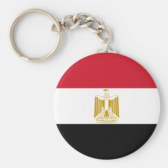 Egypten (egyptiskt) Flagga Nyckelring (Framsidan)