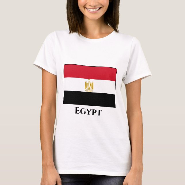 Egypten (egyptiskt) Flagga T Shirt (Framsida)