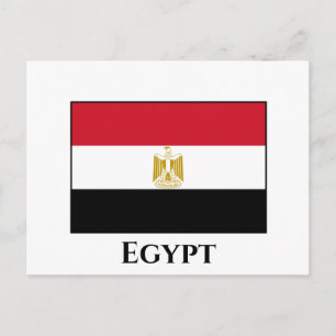 Egypten (egyptiskt) Flagga Vykort