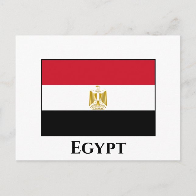Egypten (egyptiskt) Flagga Vykort (Framsida)