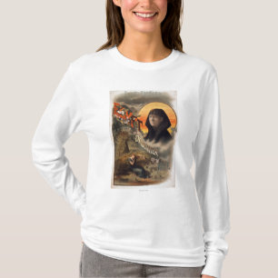 Egypten- eller a-dotter av den Nile scenisken T-shirt