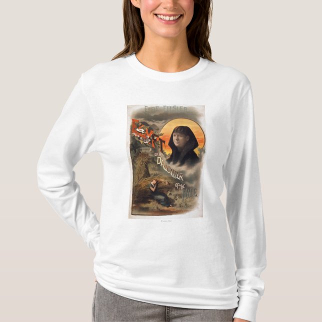 Egypten- eller a-dotter av den Nile scenisken T-shirt (Framsida)