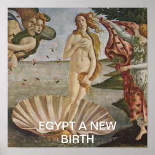 EGYPTEN EN NY FÖDELSE POSTER