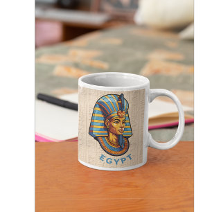 Egypten färglös Kung Pharaohs mugg