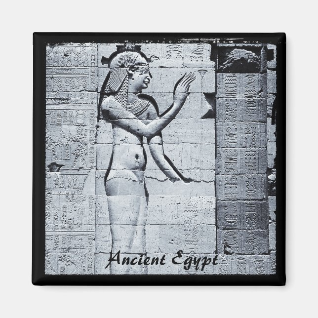 Egypten, filétempel, hieroglyfer (Fridge Magnet) Magnet (Framsidan)
