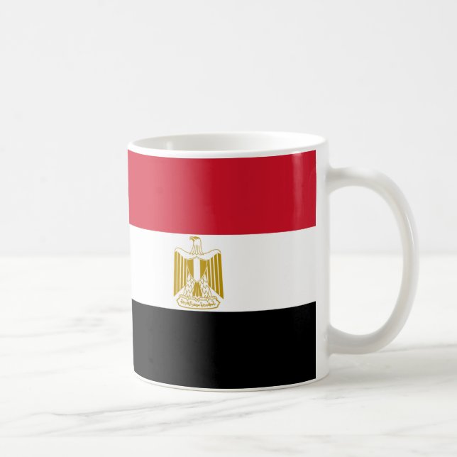 Egypten Flagga Ceramic Mugg (Höger)