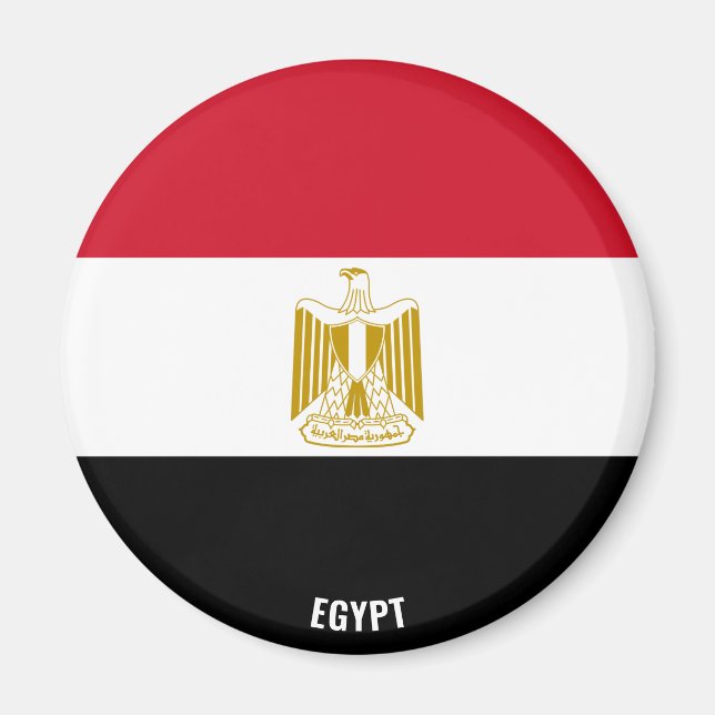 Egypten Flagga Charming Patriotic Magnet (Framsidan)