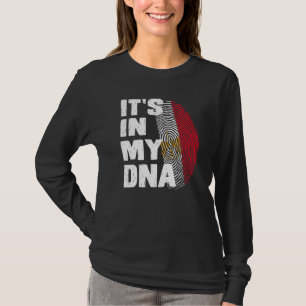 Egypten Flagga DET ÄR I MY DNA Egyptian Fingerprin T Shirt