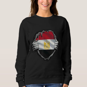 Egypten Flagga Heart T Shirt