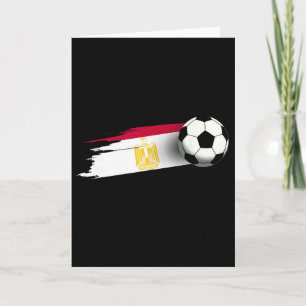 Egypten Flagga Jersey Egyptisk Fotbollslag Egypten Kort