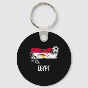 Egypten Flagga Jersey Egyptisk Fotbollslag Egypten Nyckelring