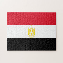 Egypten Flagga Jigszawa Puzzle Pussel