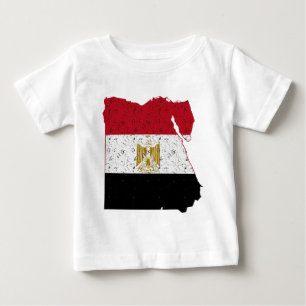 Egypten Flagga Karta Crackle Tröja
