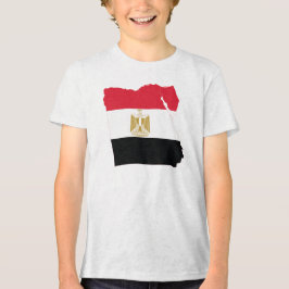 Egypten Flagga Karta T Shirt